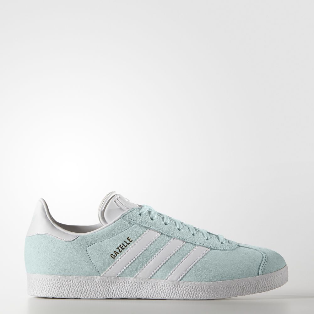 Adidas Gazelle - Originals ανδρικα - Μεντα/Ασπρα/Χρυσο Χρωμα Μεταλλικός,Μέγεθος: EU 36 – 54 2/3 (969